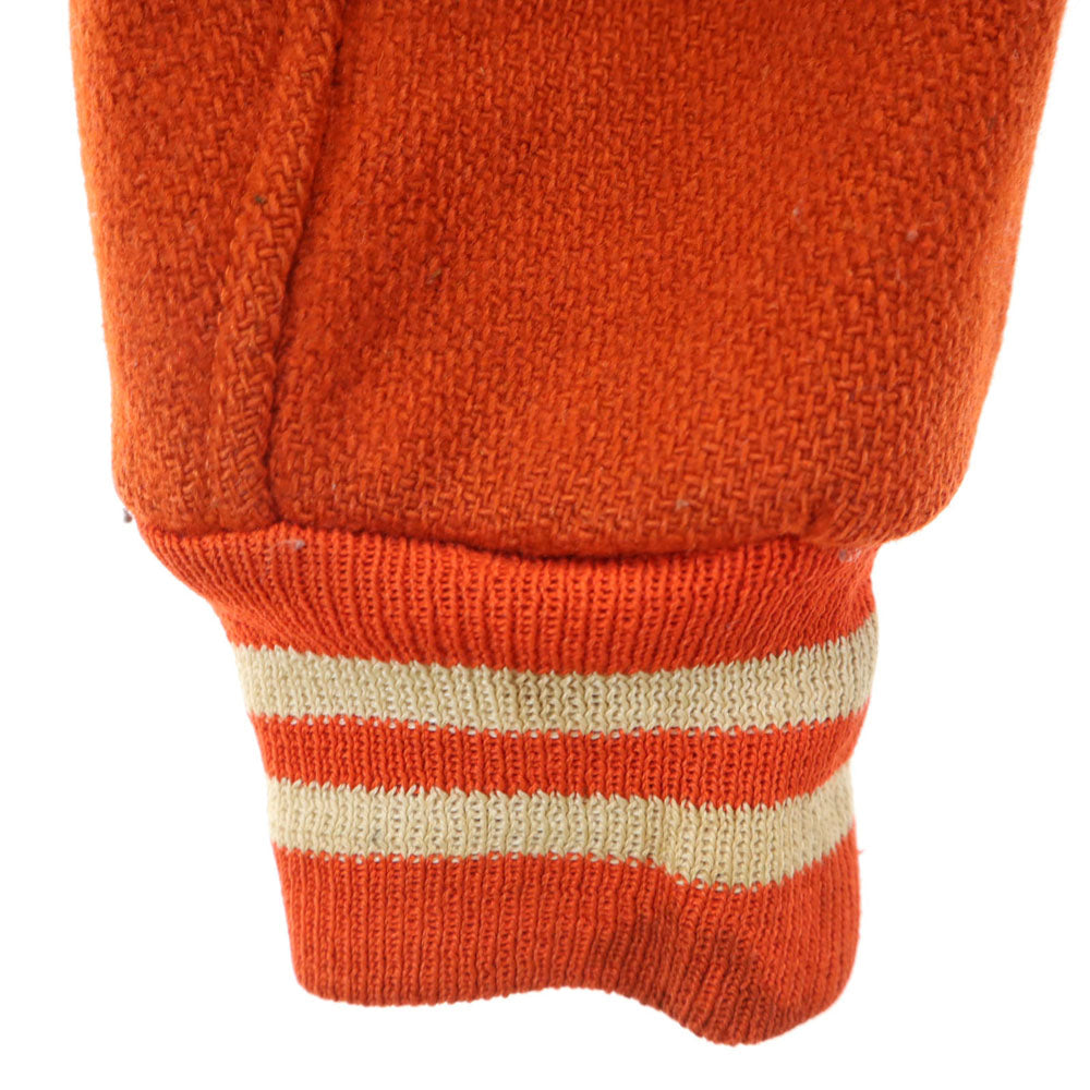 Nordic 70s ヴィンテージ スタジャン 16 オレンジ ブルゾン アワード レディース