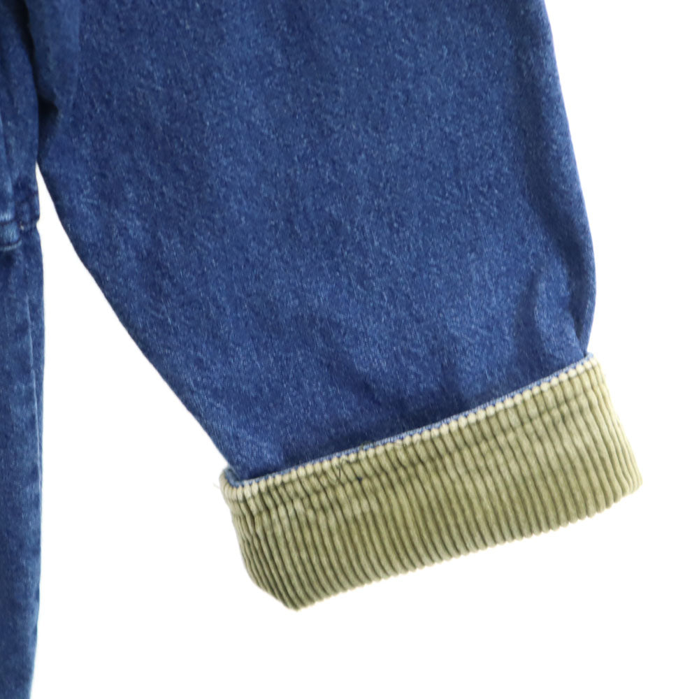 フレンチネイビー 90s 00s オールド デニムジャケット S ブルー FRENCH NAVY カバーオール レディース