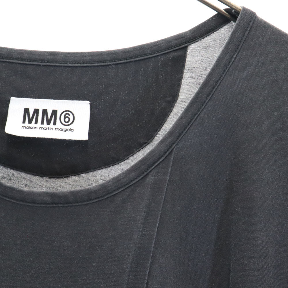 MM6 エムエムシックス 半袖 変形 Tシャツ S グレー系 フレンチスリーブ レディース
