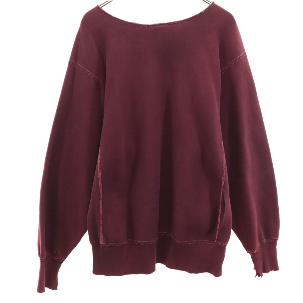 Champion チャンピオン 90s USA製 オールド 刺繍タグ 長袖 リバースウィーブ スウェット トレーナー L ボルドー 裏起毛 メンズ