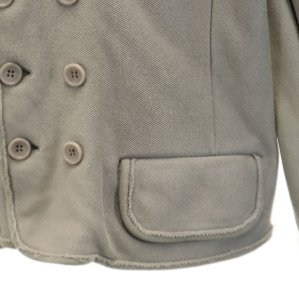 LIMI feu リミフゥ 日本製 長袖 ダブル カーディガン M グレー系 ヨウジヤマモト Pコート ジャケット レディース