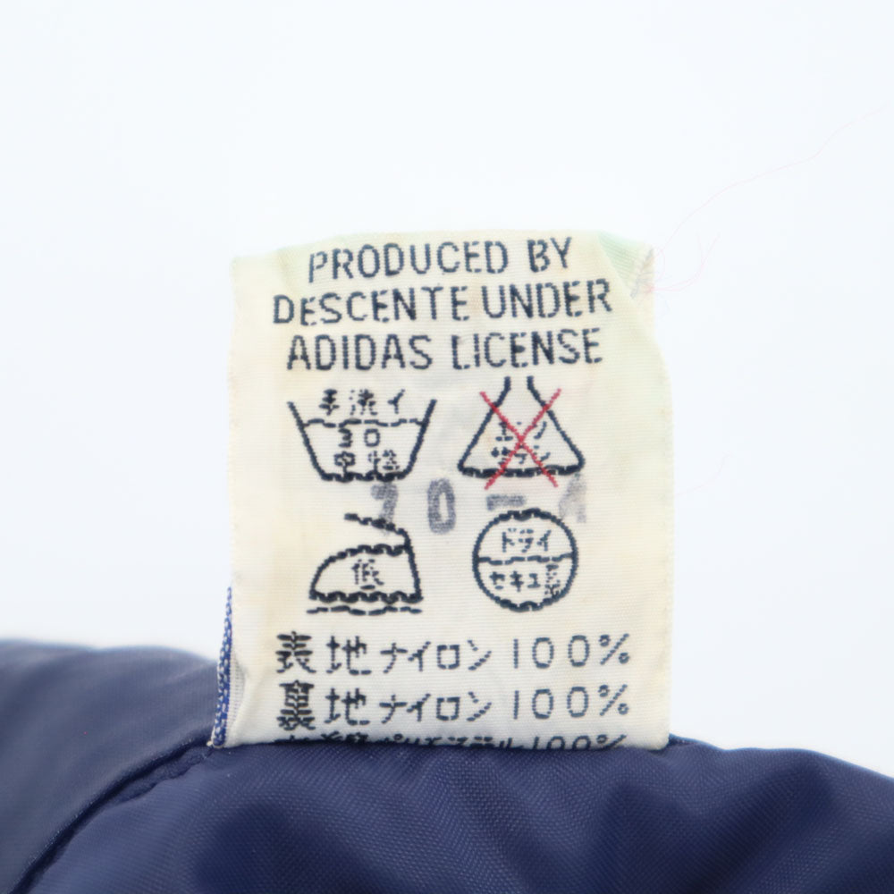 アディダス 70s 西ドイツタグ デサント製 ヴィンテージ 中綿ジャケット 4 ネイビー adidas メンズ
