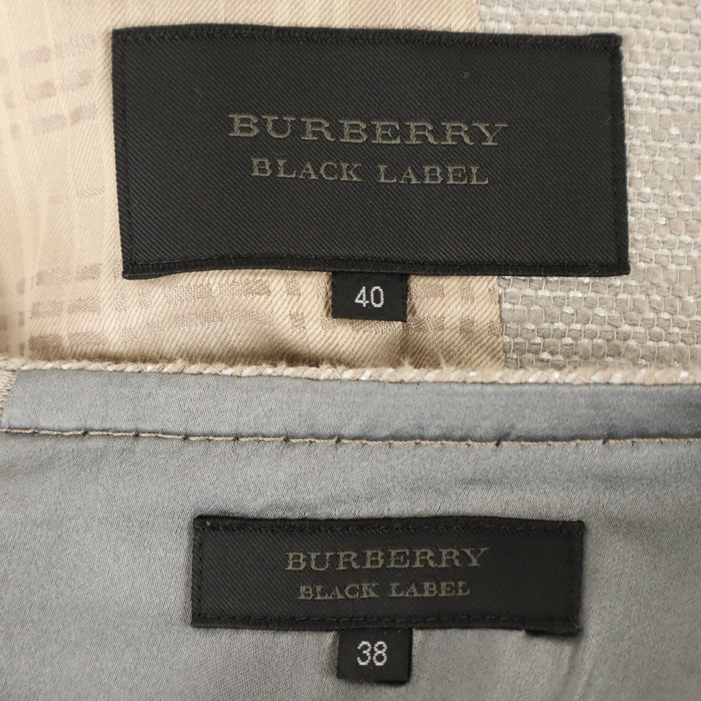 BURBERRY BLACK LABEL バーバリーブラックレーベル スカートスーツ 上下 セットアップ 40/38 グレー系 レディース