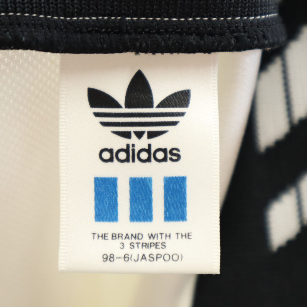 adidas アディダス 80s デサント製 ヴィンテージ ジャージジャケット 上下 セットアップ O 白 メンズ