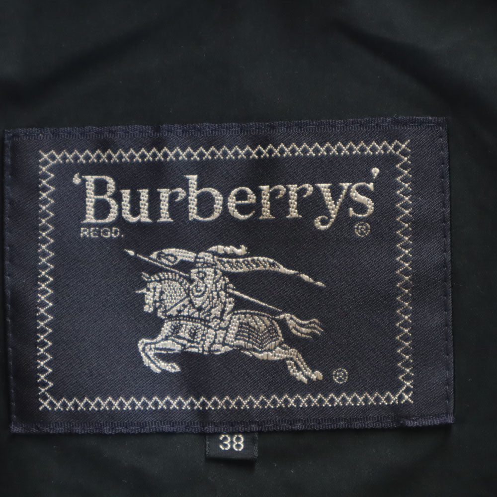 Burberrys バーバリーズ 90s 三陽商会 オールド ピーチスキン ジャケット 38 ブラック ブルゾン メンズ