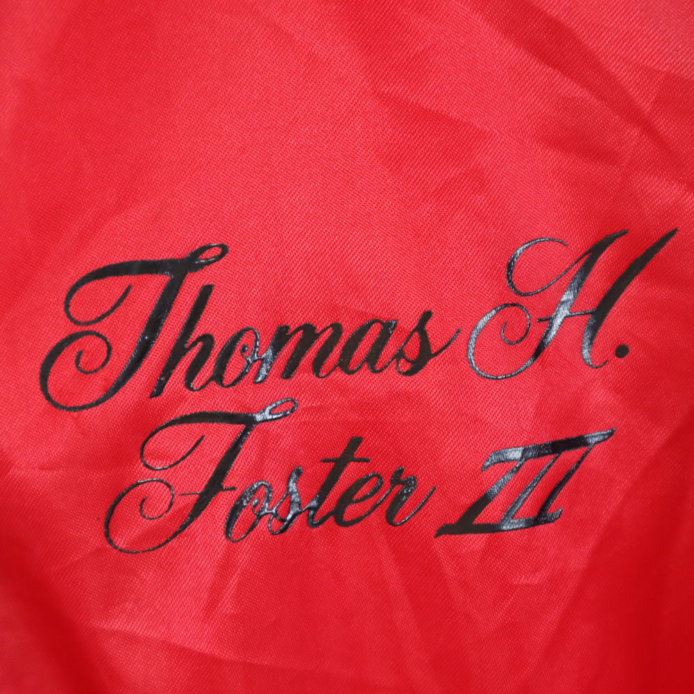 AUBURN 90s USA製 オールド バックプリント コーチジャケット L レッド ブルゾン メンズ