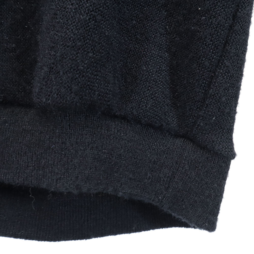 LACOSTE ラコステ 70s 糸巻きタグ ヴィンテージ 長袖 セーター M ブラック ニット メンズ