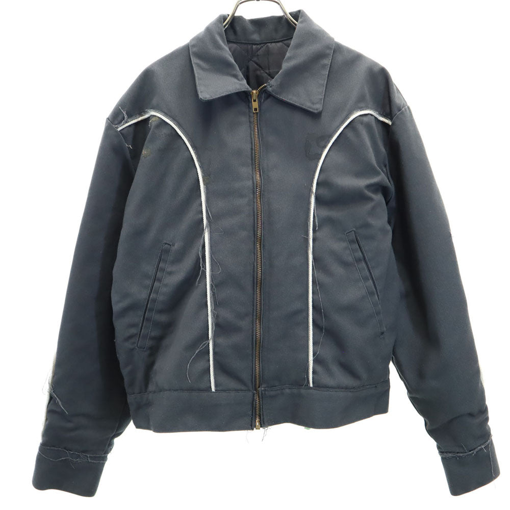 OLD オールド 80s 90s ジップジャケット グレー 裏キルティング メンズ