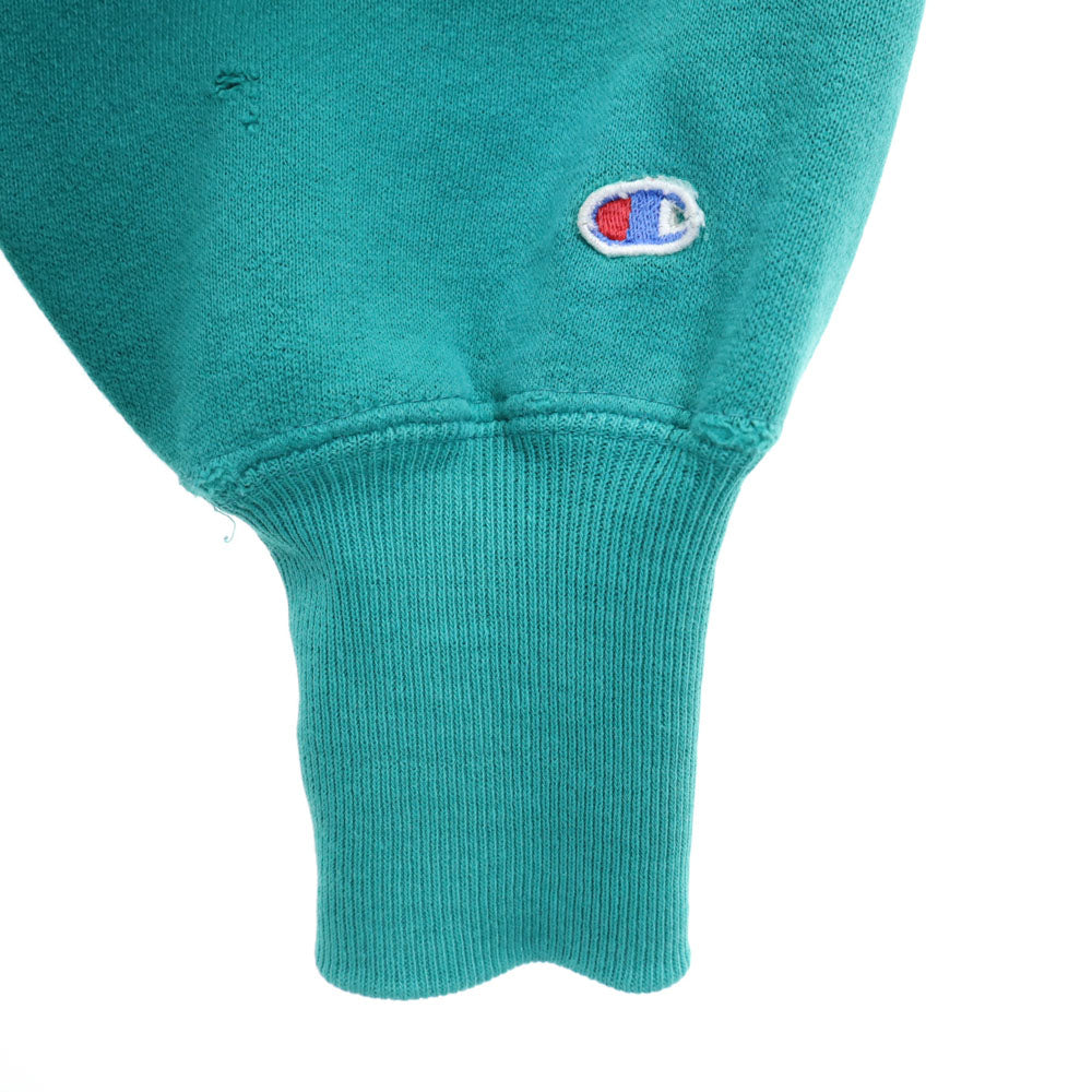 Champion チャンピオン 90s リバースウィーブ オールド 刺繍タグ 長袖 スウェット トレーナー XL グリーン 裏起毛 メンズ