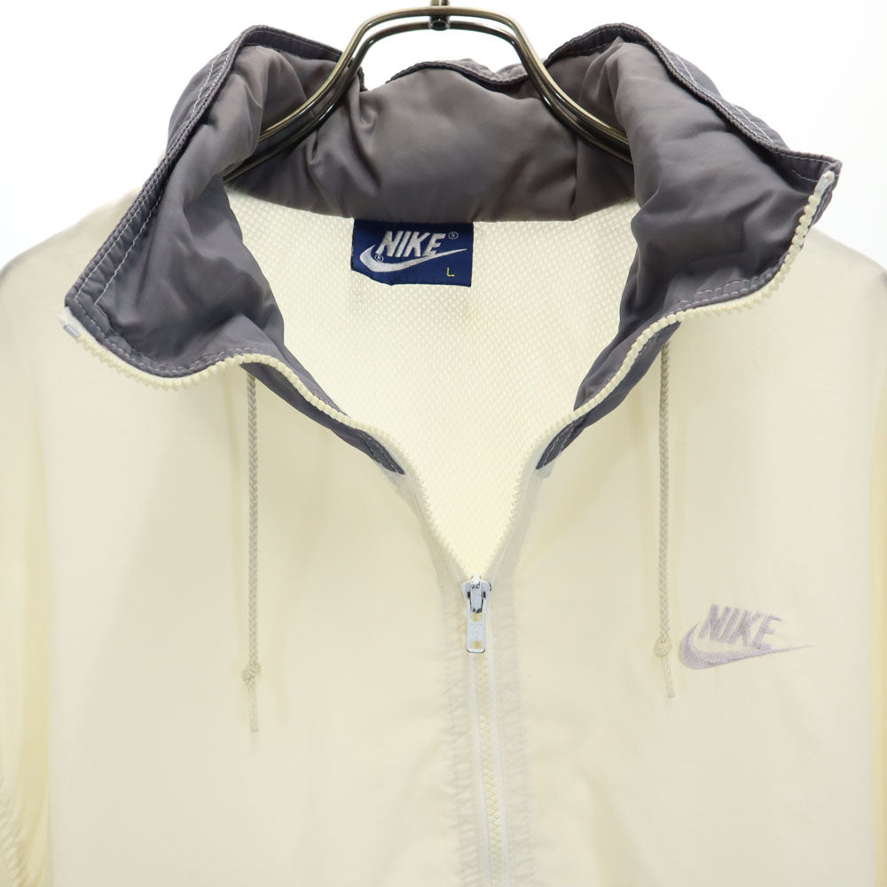 NIKE ナイキ 80s ヴィンテージ 紺タグ ナイロンジャケット L 白系 メンズ