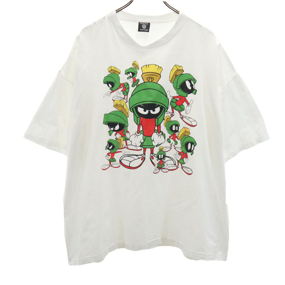 WARNER BROS. STUDIO STORE ワーナーブラザーススタジオストア 90s ルーニー・テューンズ 半袖 マービンザマーシャン Tシャツ ホワイト シングルステッチ オールド ヴィンテージ メンズ