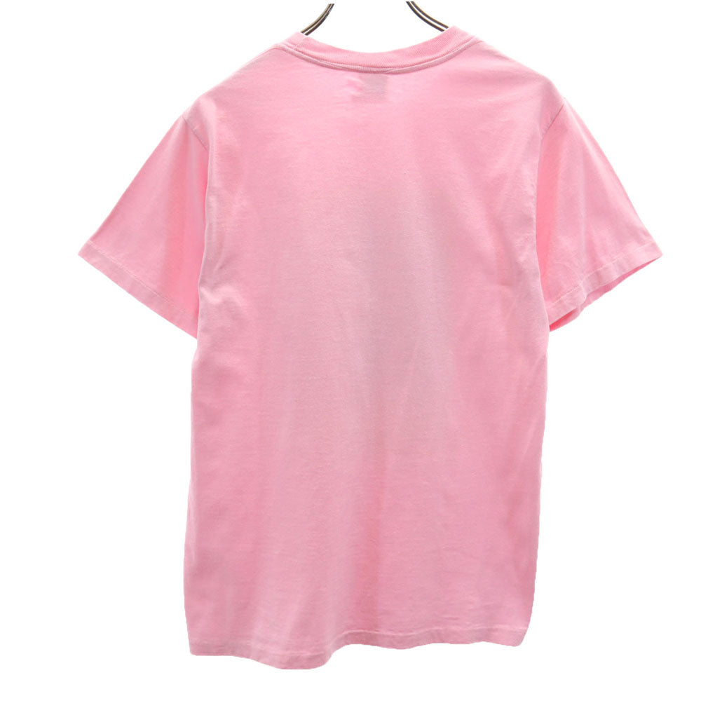 anvil アンヴィル 80s USA製 半袖 シングルステッチ Tシャツ M ピンク 切手 花 オールド ヴィンテージ メンズ