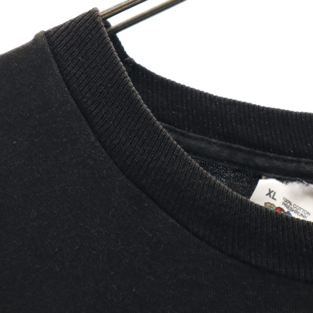 FRUIT OF THE LOOM フルーツオブザルーム 90s USA製 BRYAN ネオンカラー 半袖 シングルステッチ Tシャツ XL ブラック オールド ヴィンテージ メンズ