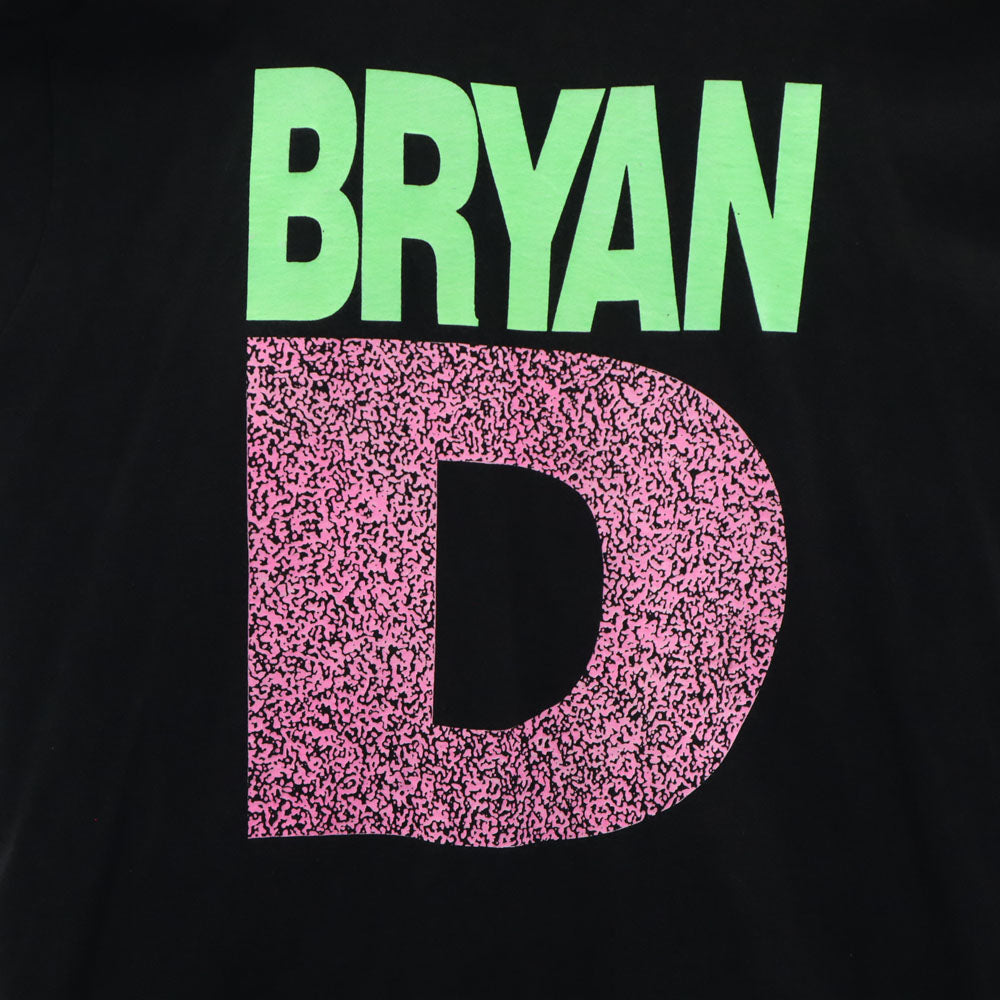 FRUIT OF THE LOOM フルーツオブザルーム 90s USA製 BRYAN ネオンカラー 半袖 シングルステッチ Tシャツ XL ブラック オールド ヴィンテージ メンズ
