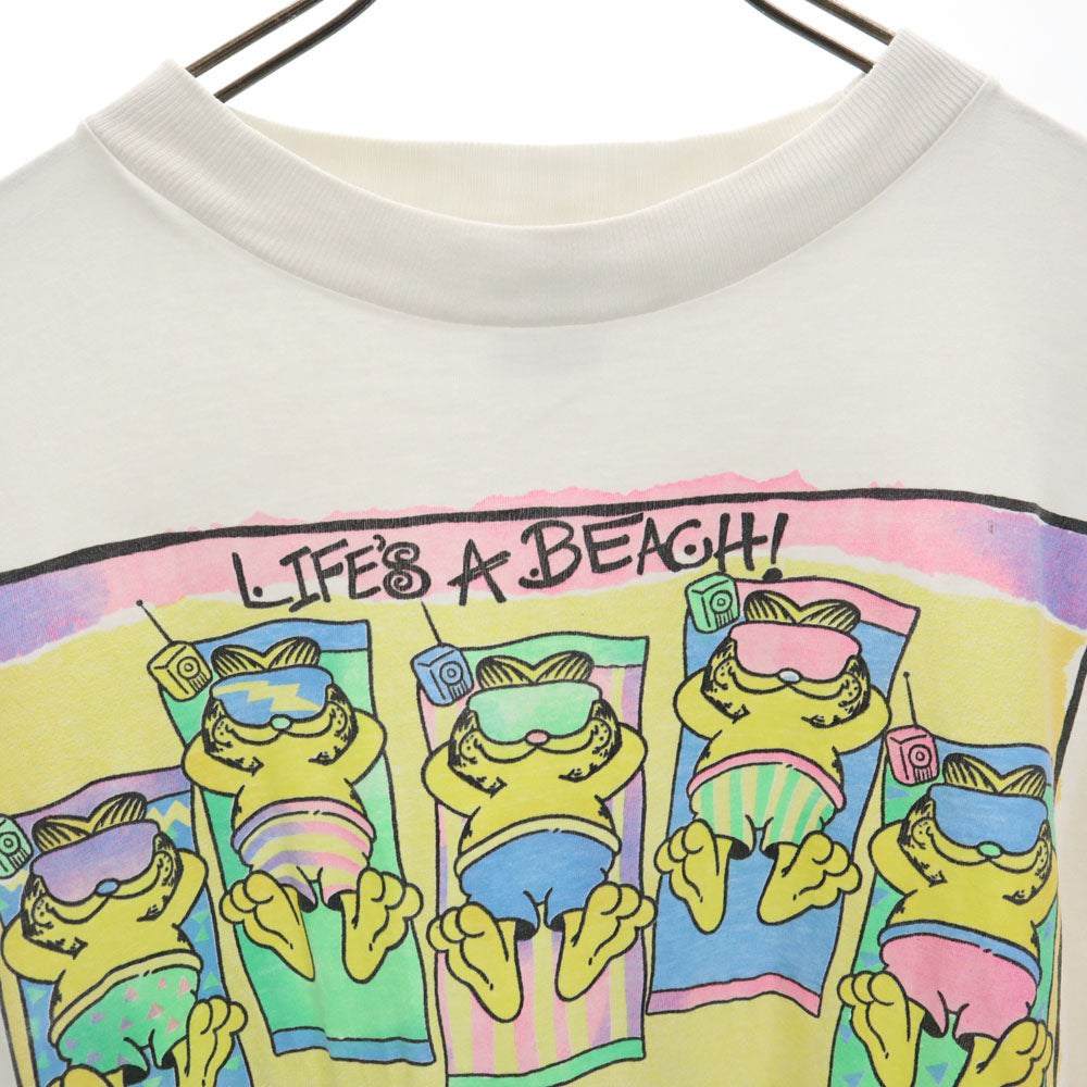 PURE ピュア 70s ガーフィールド 半袖 ガーフィールド Tシャツ ホワイト シングルステッチ オールド ヴィンテージ コピーライト1978 メンズ