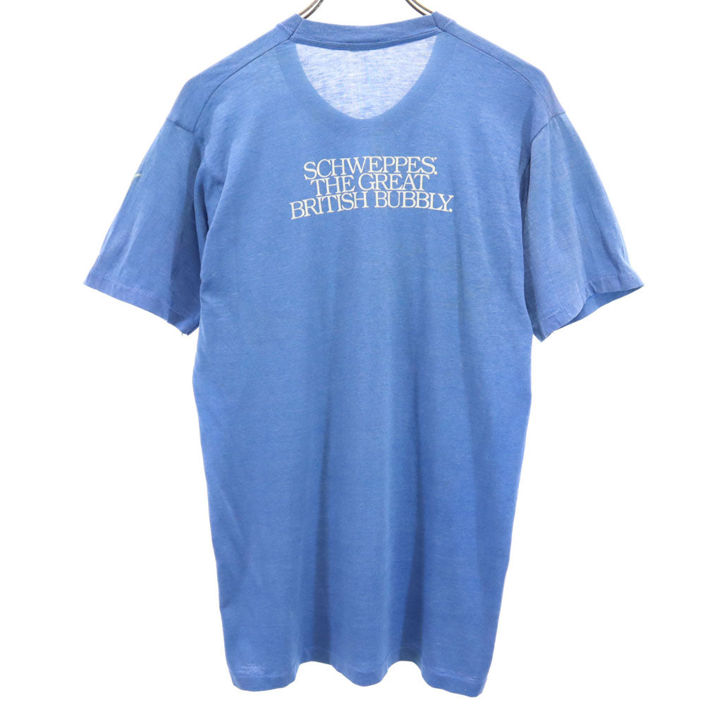 70s 半袖 シングルステッチ Tシャツ ブルー オールド ヴィンテージ メンズ