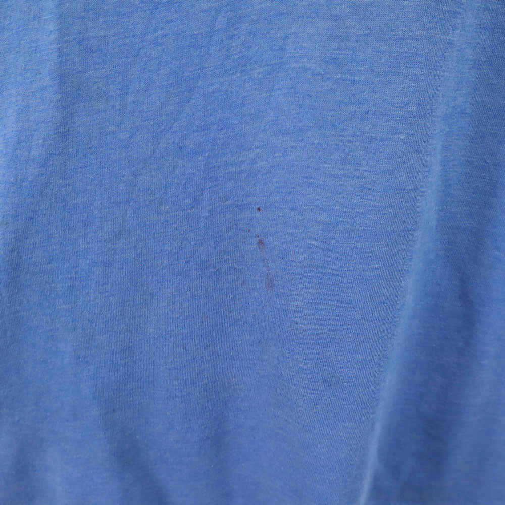 70s 半袖 シングルステッチ Tシャツ ブルー オールド ヴィンテージ メンズ