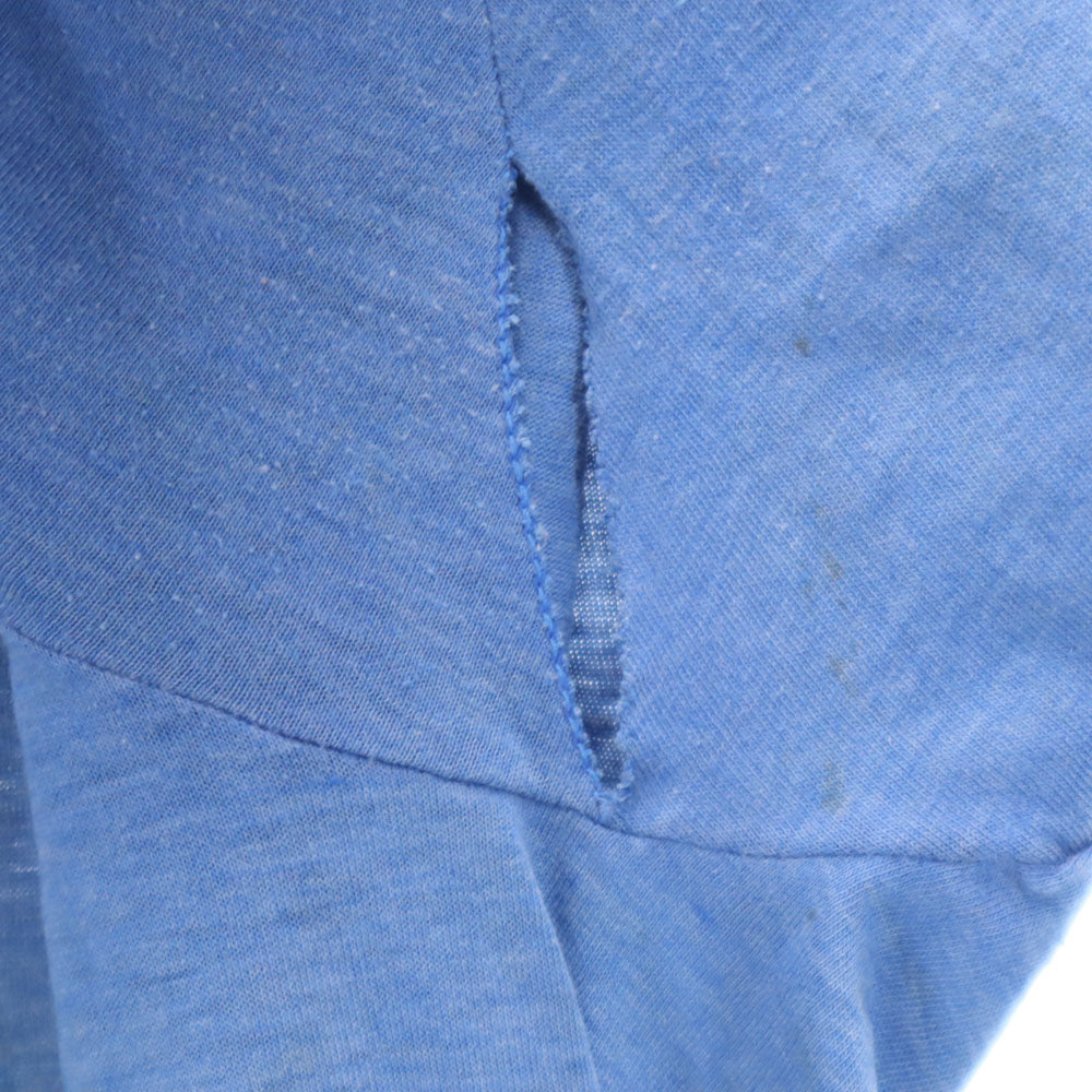 70s 半袖 シングルステッチ Tシャツ ブルー オールド ヴィンテージ メンズ