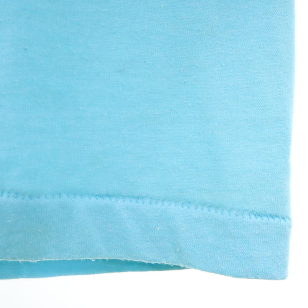 スクリーンスターズベスト 80s USA製 アニマルプリント 半袖 Tシャツ XL 水色 SCREEN STARS BEST シングルステッチ オールド ヴィンテージ メンズ