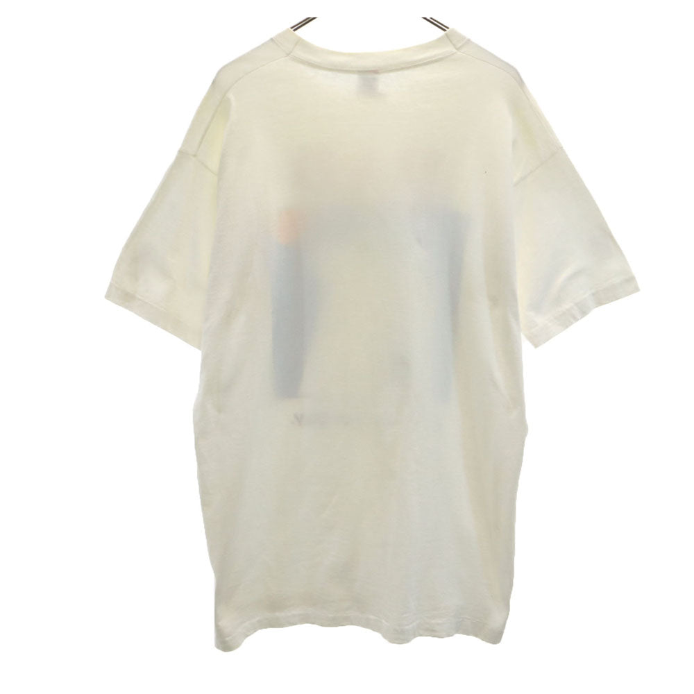 FRUIT OF THE LOOM フルーツオブザルーム 90s USA製 イラスト プリント 半袖 シングルステッチ boynton Tシャツ XL ホワイト系 ボイントン オールド ヴィンテージ メンズ