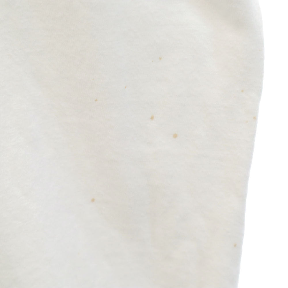 Hanes ヘインズ 80s USA製 カレッジプリント 半袖 シングルステッチ Tシャツ XL ホワイト系 オールド ヴィンテージ メンズ