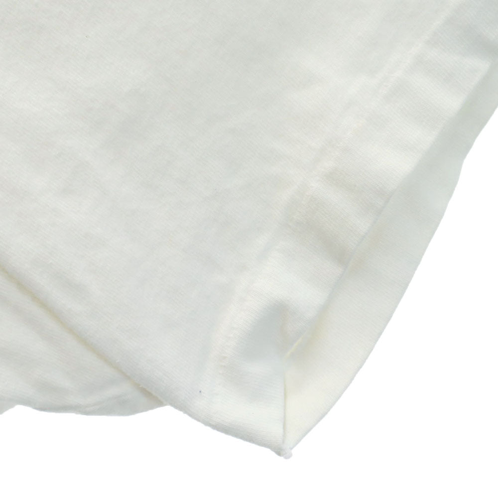 Hanes ヘインズ 80s USA製 カレッジプリント 半袖 シングルステッチ Tシャツ XL ホワイト系 オールド ヴィンテージ メンズ