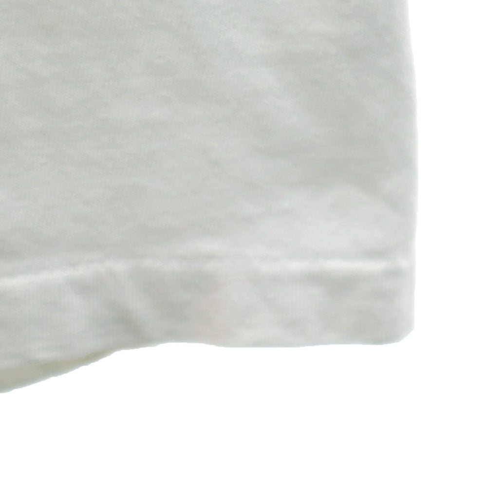 Hanes ヘインズ 80s USA製 カレッジプリント 半袖 シングルステッチ Tシャツ XL ホワイト系 オールド ヴィンテージ メンズ