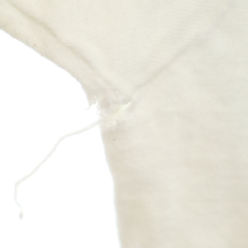 Hanes ヘインズ 80s USA製 カレッジプリント 半袖 シングルステッチ Tシャツ XL ホワイト系 オールド ヴィンテージ メンズ