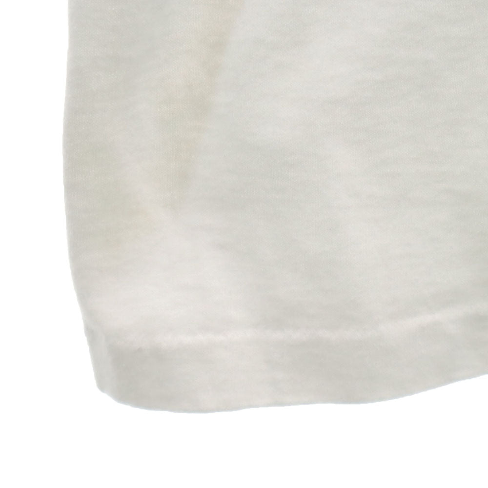 Hanes ヘインズ 90s USA製 プリント 半袖 シングルステッチ Tシャツ XL ホワイト系 オールド ヴィンテージ メンズ