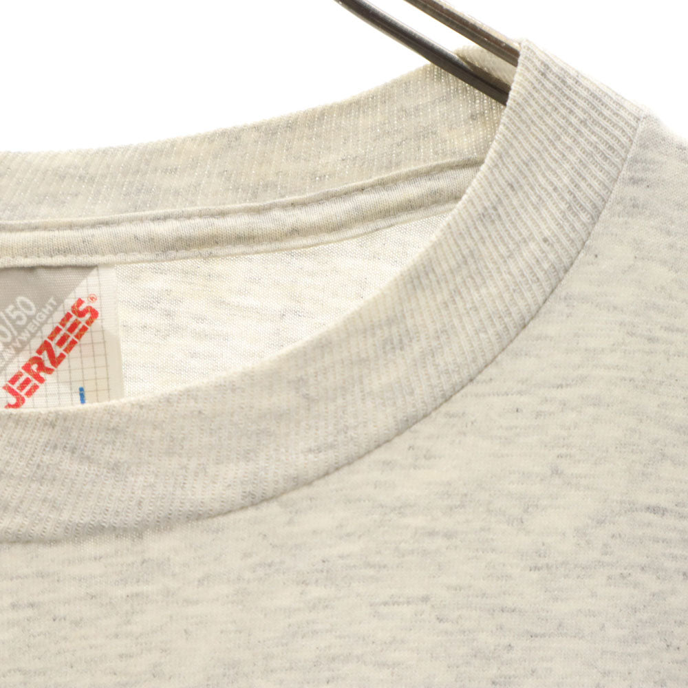 JERZEES ジャージーズ 90s USA製 半袖 シングルステッチ Tシャツ L グレー系 オールド ヴィンテージ メンズ