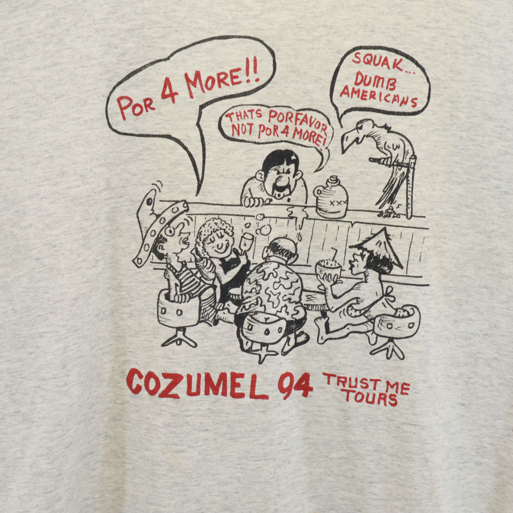 JERZEES ジャージーズ 90s USA製 半袖 シングルステッチ Tシャツ L グレー系 オールド ヴィンテージ メンズ