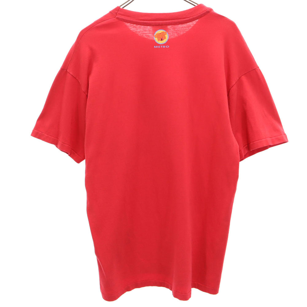 Hanes ヘインズ 90s ウィングマーク 半袖 HONDA Tシャツ L レッド系 ホンダ オールド ヴィンテージ メンズ