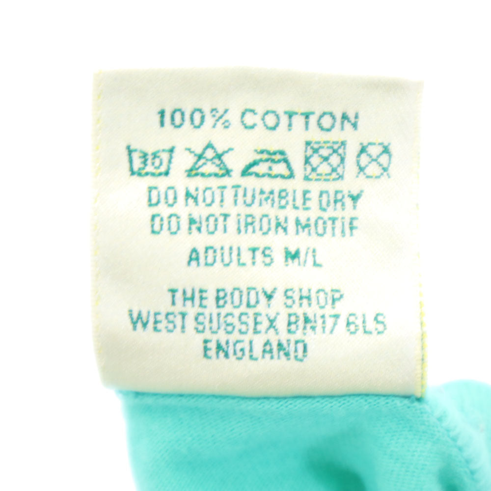 ザボディショップ 90s プリント 半袖 シングルステッチ Tシャツ M/L グリーン系 THE BODY SHOP animals tee オールド ヴィンテージ メンズ