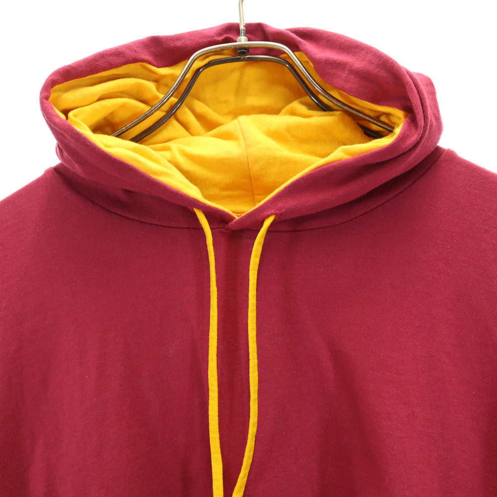 UNIVERSAL ATHLETICS ユニバーサルアスレチックス 90s USA製 ツートン 半袖 パーカ Tシャツ L レッド系 フード オールド ヴィンテージ メンズ