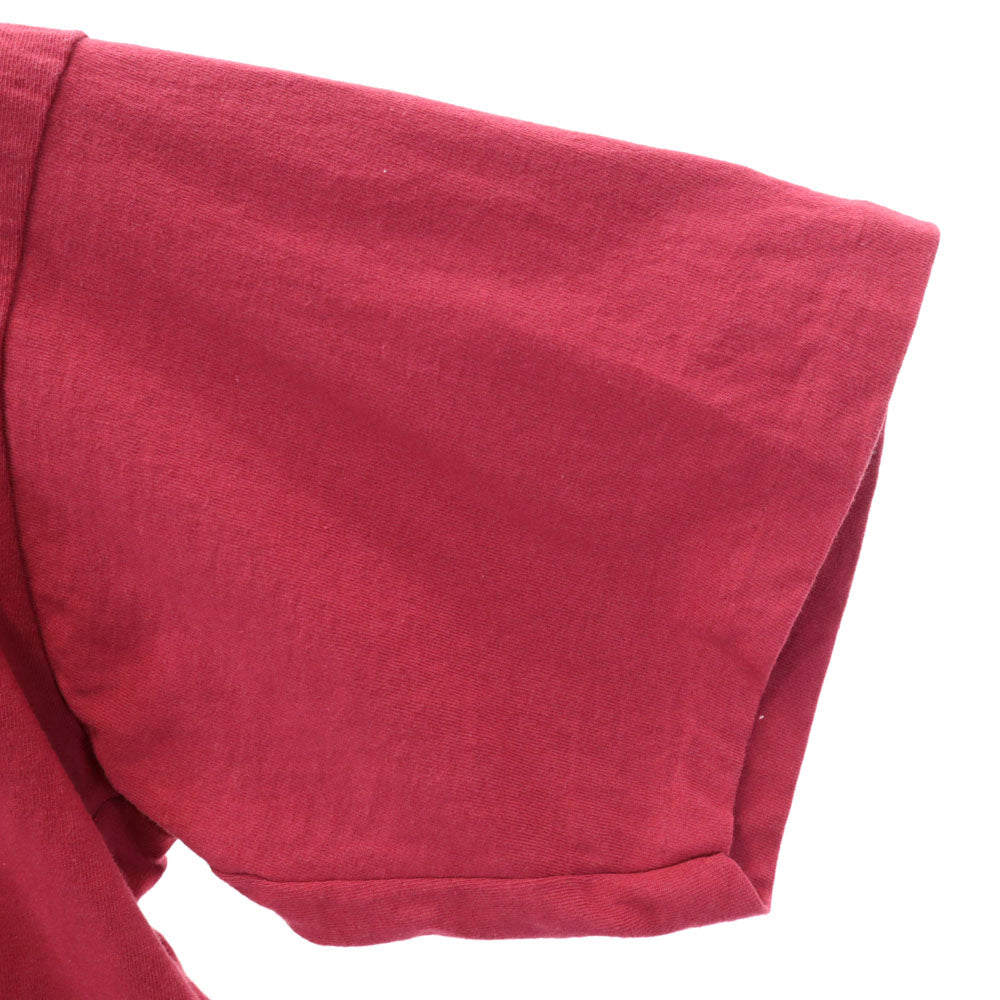 UNIVERSAL ATHLETICS ユニバーサルアスレチックス 90s USA製 ツートン 半袖 パーカ Tシャツ L レッド系 フード オールド ヴィンテージ メンズ