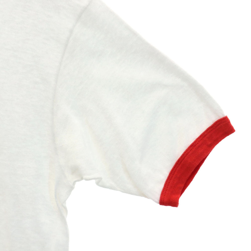 Hanes ヘインズ 70s 80s USA製 半袖 リンガー Tシャツ L ホワイト トリム オールド ヴィンテージ メンズ