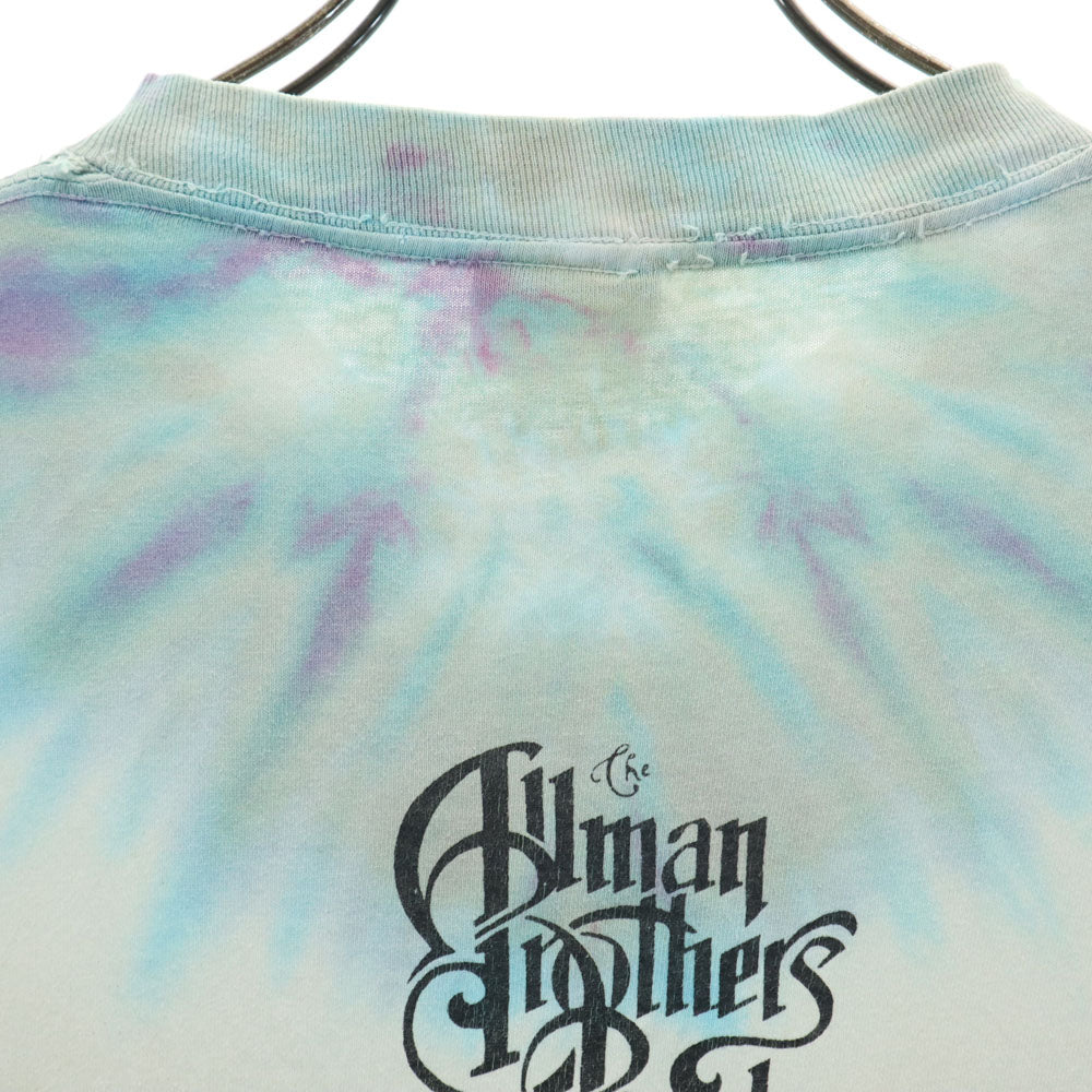 ONEITA オニータ 90s USA製 タイダイ柄 半袖 オールマン・ブラザーズ・バンド Tシャツ L グレージュ バンT ロックバンド The Allman Brothers Band オールド ヴィンテージ メンズ