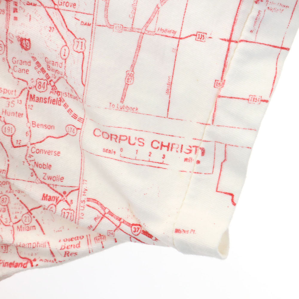90s テキサスマップ 半袖 シングルステッチ Tシャツ L ホワイト 他 TEXAS オールド ヴィンテージ メンズ