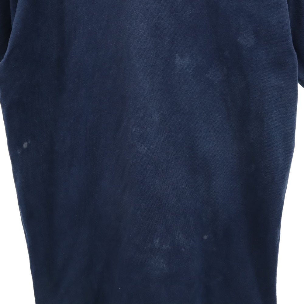 チャンピオン 80s USA製 カレッジプリント 半袖 トリコタグ Tシャツ M ネイビー系 Champion シングルステッチ オールド ヴィンテージ メンズ