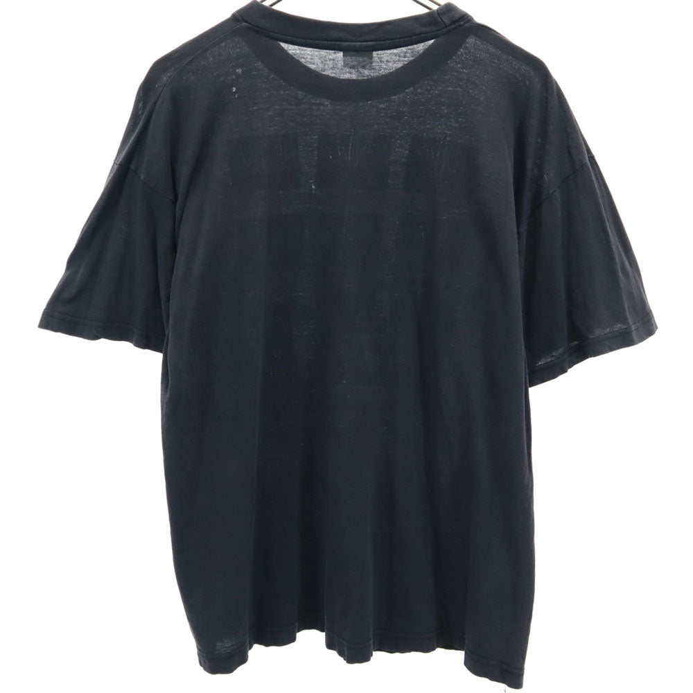 アメリカンフラッグ 90s プリント 半袖 シンプソンズ マリファナ Tシャツ L ブラック系 AMERICAN FLAG シングルステッチ オールド ヴィンテージ メンズ