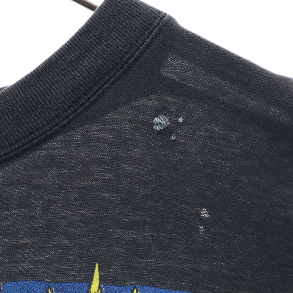 アメリカンフラッグ 90s プリント 半袖 シンプソンズ マリファナ Tシャツ L ブラック系 AMERICAN FLAG シングルステッチ オールド ヴィンテージ メンズ