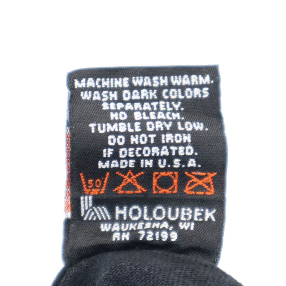 HARLEY DAVIDSON ハーレーダビッドソン 90s プリント 半袖 シングルステッチ Tシャツ XXL ブラック系 HOLOUBEK ビッグサイズ オールド ヴィンテージ メンズ