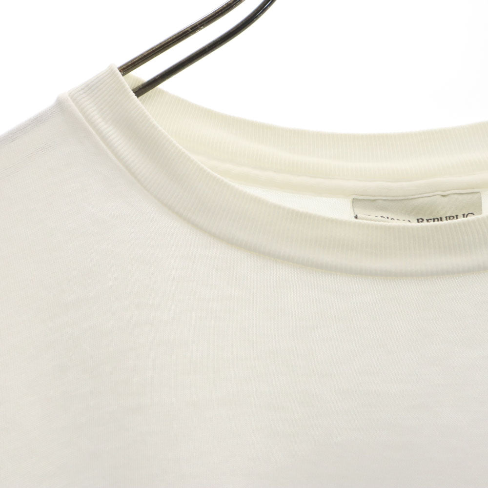 バナナリパブリック 90s USA製 バックプリント 半袖 シングルステッチ Tシャツ L ホワイト系 Banana Republic ポケT オールド ヴィンテージ メンズ