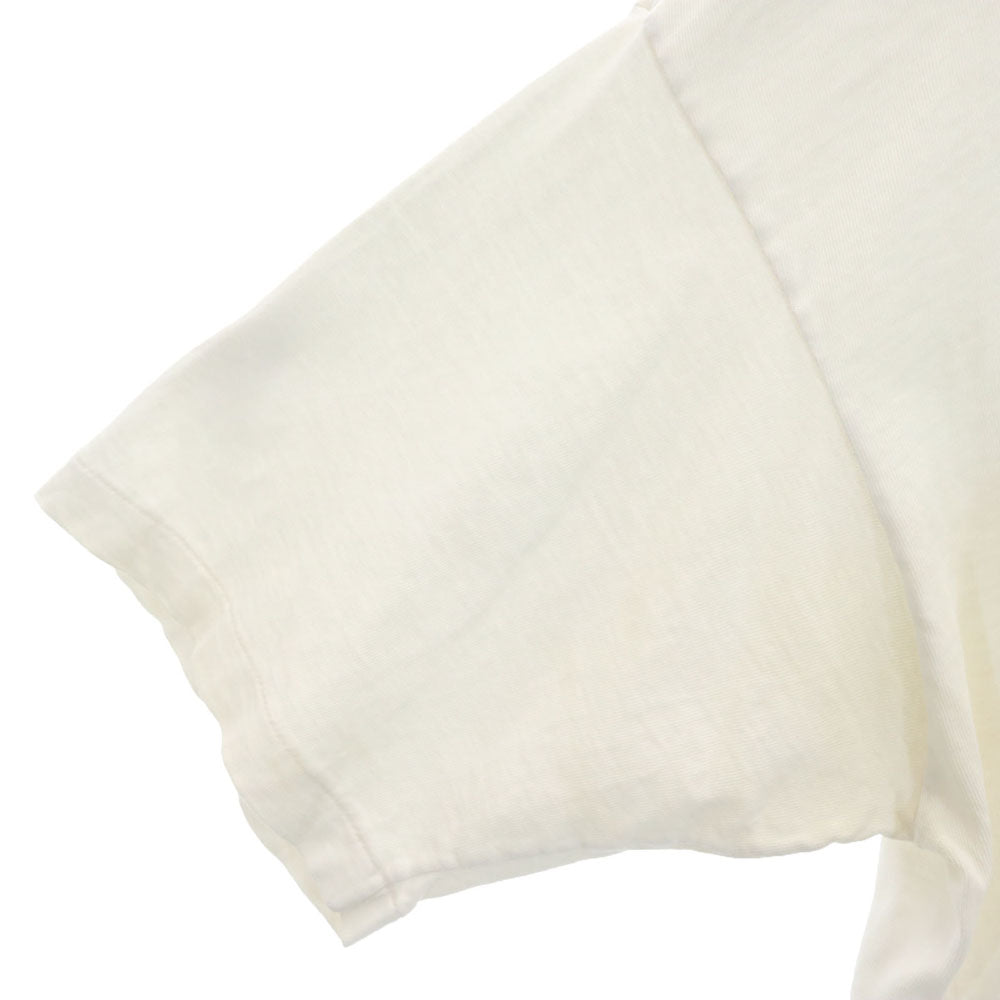 バナナリパブリック 90s USA製 バックプリント 半袖 シングルステッチ Tシャツ L ホワイト系 Banana Republic ポケT オールド ヴィンテージ メンズ