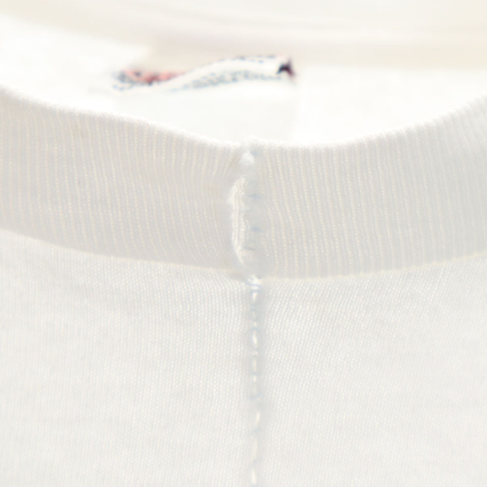Guess ゲス 90s USA製 プリント 5分袖 シングルステッチ Tシャツ L ホワイト系 オールド ヴィンテージ メンズ