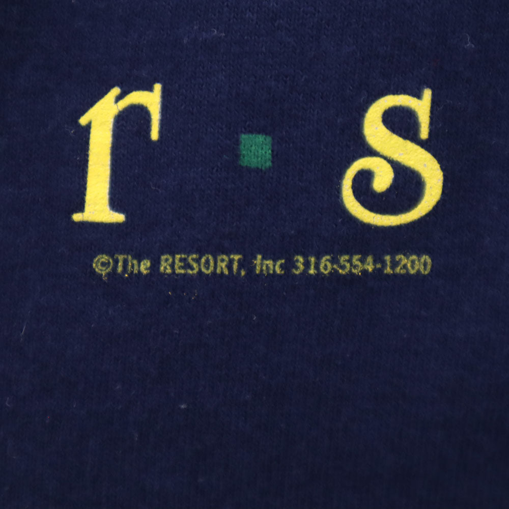 FRUIT OF THE LOOM フルーツオブザルーム 90s USA製 プリント 半袖 KANSAS ヒマワリ Tシャツ XL ネイビー系 オールド ヴィンテージ メンズ