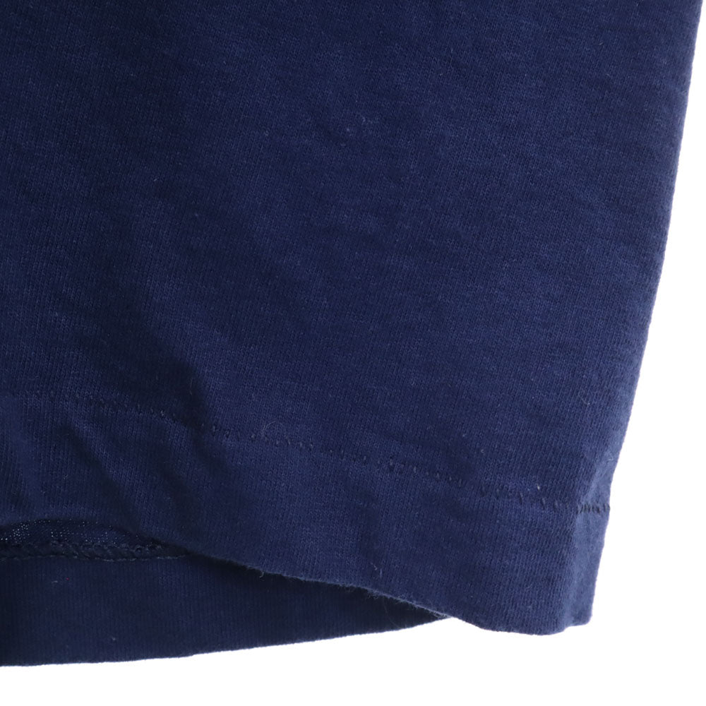 FRUIT OF THE LOOM フルーツオブザルーム 90s USA製 プリント 半袖 KANSAS ヒマワリ Tシャツ XL ネイビー系 オールド ヴィンテージ メンズ