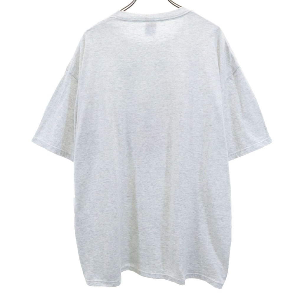 JERZEES ジャージーズ 90s USA製 プリント 半袖 Tシャツ 2X グレー系 ビッグサイズ オールド ヴィンテージ メンズ