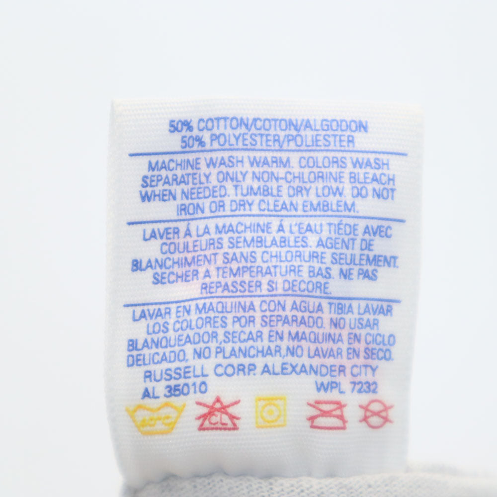 JERZEES ジャージーズ 90s USA製 プリント 半袖 Tシャツ 2X グレー系 ビッグサイズ オールド ヴィンテージ メンズ