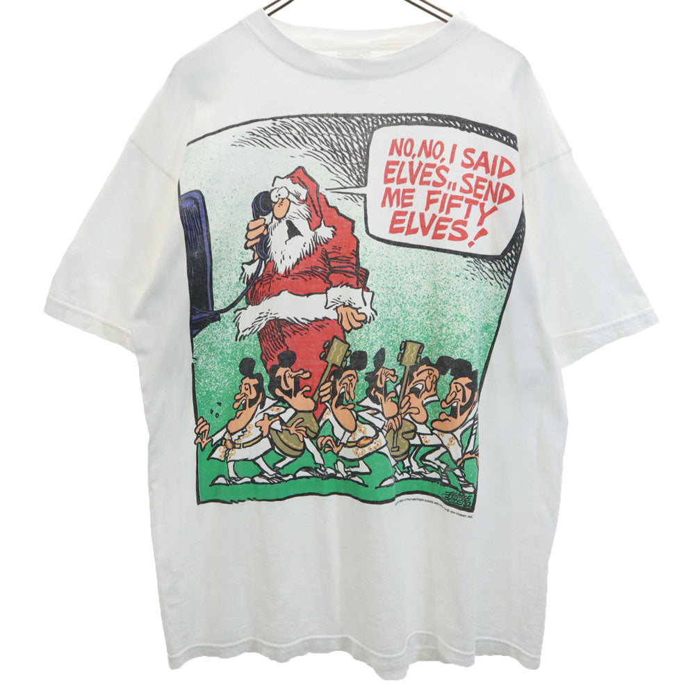 TULTEX タルテックス 90s メッセージプリント 半袖 Tシャツ XL ホワイト系 オールド ヴィンテージ メンズ